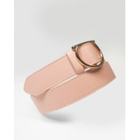 Розовый пояс из эко-кожи