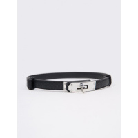 Черный регулируемый пояс с замочком