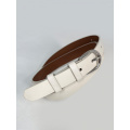 Классический ремень из молочной эко-кожи
