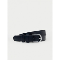 Классический черный ремень из эко-кожи