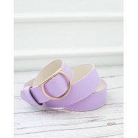 Сиреневый пояс из эко-кожи