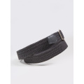 Серый плетеный ремень-резинка