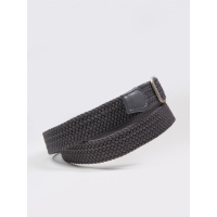 Серый плетеный ремень-резинка