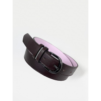 Темно-коричневый ремень со стразами