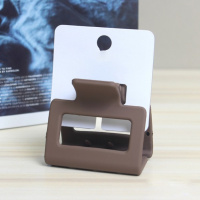 Матовый коричневый крабик прямоугольной формы