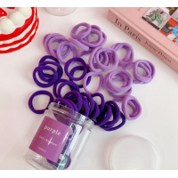 Набор из 50 нейлоновых резинок для волос сиреневого цвета