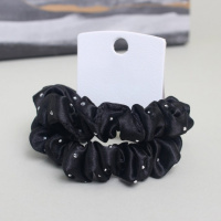 Набор из 2 черных резинок для волос со стразами