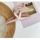 Розовая широкая заколка-крабик для волос