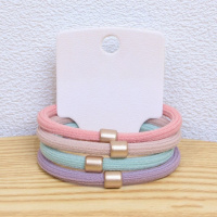 Набор из 4 цветных резинок для волос