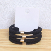 Набор из 4 черных резинок для волос