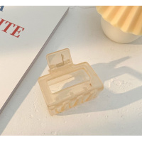 Прозрачная заколка-крабик для волос