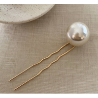 Шпилька для волос с крупной жемчужиной
