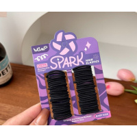 Комплект из 56 черных резинок для волос