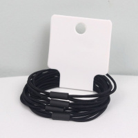 Черный набор из 4 резинок для волос