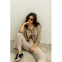 Коричневая женская рубашка Seventeen 2067.5371