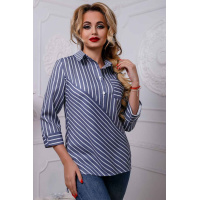 Синяя женская рубашка Seventeen 957.2566