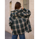 Шерстяная оверсайз рубашка в клетку