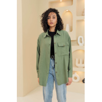 Женская рубашка цвета хаки Seventeen 2067.5810