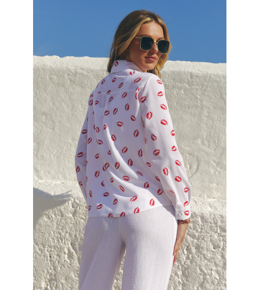 Белая женская рубашка Seventeen 2303.6393