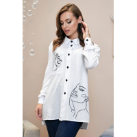 Белая женская рубашка Seventeen 1327.3998