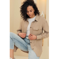 Бежевая женская рубашка Seventeen 2067.5814
