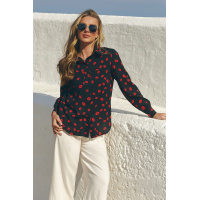 Черная женская рубашка Seventeen 2303.6394