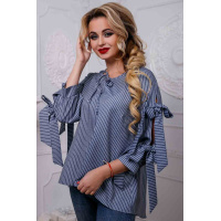 Синяя женская рубашка Seventeen 955.2572