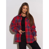 Красная шерстяная рубашка в клетку