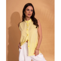 Желтая рубашка без рукавов