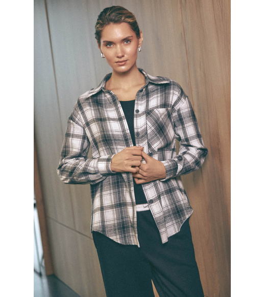 Серая женская рубашка Seventeen 2255.6283