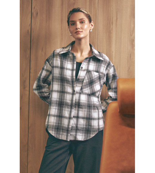 Серая женская рубашка Seventeen 2255.6283