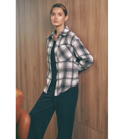 Серая женская рубашка Seventeen 2255.6283