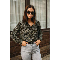 Оливковая женская рубашка Seventeen 2012.5218