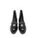 Чорні чоботи з вузькою смугою з тонких ланцюжків