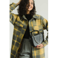 Желтое женское пальто-рубашка Seventeen 2142.5643