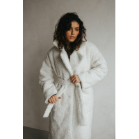 Молочное женское пальто-шуба Seventeen 2026.5272