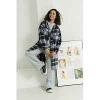 Синие женское пальто-рубашка Seventeen 2142.5617