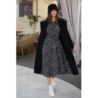 Черное женское пальто Seventeen 1784.4853