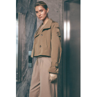 Бежевый женский тренч Seventeen 2247.6292