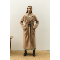 Бежевое женское пальто Seventeen 2041.5314