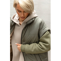 Оливковая женская куртка-жилет Seventeen 2088-1.5473