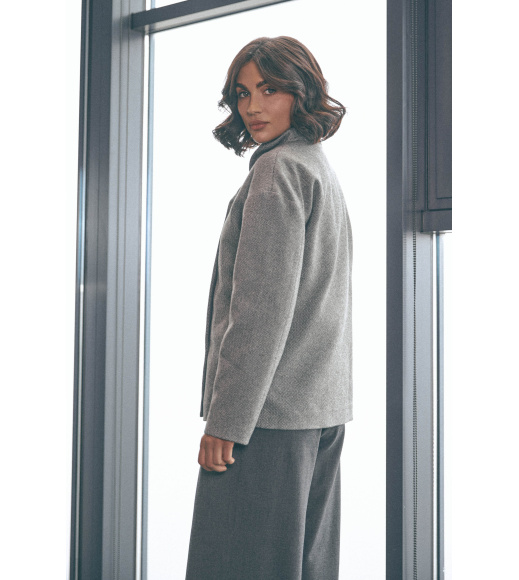 Серое женское пальто Seventeen 2260.6259