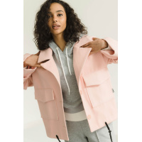 Розовое укороченное женское пальто Seventeen 2141.5629