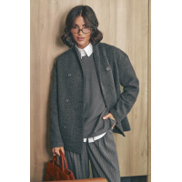 Черное женское пальто Seventeen 2260.6260