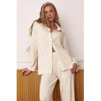Молочная женская рубашка-пижама Seventeen 2241.6234