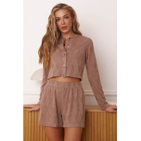 Коричневая женская кофта-пижама Seventeen 2238.6225