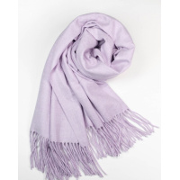 Кашемировый шарф палантин сиреневого цвета