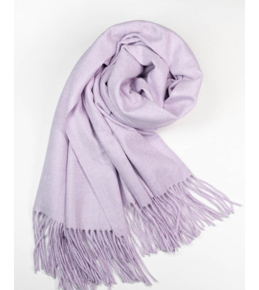 Кашемировый шарф палантин сиреневого цвета