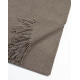Кашемировый шарф палантин коричневого цвета