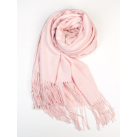 Кашемировый шарф палантин розового цвета